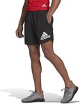 adidas Men's Performance Run It Running Shorts (Logo), Black, Small (5-Inch Length)