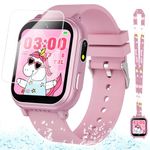 Sedzofan Kids Smart Waterproof Watch Gift for Girls Age 5-12, with 32 Games, Dual Camera, Habit Tracking, Music Player, Alarm Clock, Video, Touchscreen Birthday Toys for 6-12 Years Old