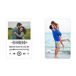 THE MEMORIZE Personalized WALLET Photo Card for Birthday, Wedding, Anniversary, Graduation, Housewarming Gift With Spotify Song Photo Card For Thanksgiving