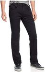 Buffalo David Bitton Men's Six Slim Straight Leg Jean, Authentic Black, 36X32