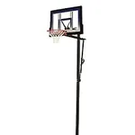 Lifetime 90020 Height Adjustable In Ground Basketball System, 48 Inch Shatterproof Backboard