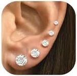 5 Pairs Surgical Steel Stud Earring