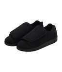 Men’s Double-Extra Wide Slip-Resistant Slippers for Seniors - Black/Black 13