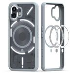 KAPAVER Back Cover Case Compatible with Nothing Phone 2 5G (PC+TPU) (Mag-X Gray)