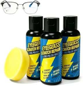 Eyeglass Scratch Remover, 2026 New Lens Polish Wax for Glasses, Portable Eyeglass Lens Cleaner and Polish, Glasses Lens Surface Polishing Liquid for Clear Lenses,3PCS