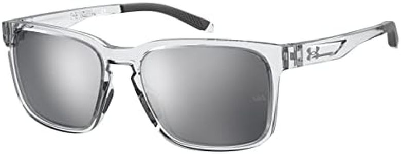 Under Armour Men's UA ASSIST 2 Sunglasses, Crystal, 57 mm