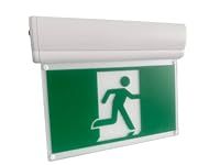 Running man Exit sign Thermoplastic sign combo Emergency light LED battery backup for 90 minutes 120v 347v - Eboka (1)