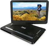 Pyle 17.9” Portable DVD Player, With 15" Swivel Adjustable Display Screen, USB/SD Card Memory Readers, Long Lasting Built-in Rechargeable Battery, Stereo Sound with Remote. (PDV156BK), Black