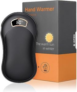 Jumkeet Hand Warmer Rechargeable, Power Bank 10000mAh, Electronic USB Pocket Heater, Portable Reusable Heat Therapy Warmer, Best Winter Gifts for Women Men, Outdoor Sports Home Office Usage