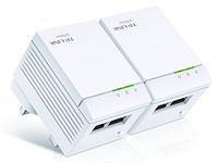 TP-LINK TL-PA4020KIT AV500 Nano Two-Port Powerline Starter Kit (Up to 500 Mbps for Up to 300 m, HD Streaming, No Configuration Required) - Twin Pack