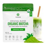 Tenzo Matcha Green Tea Powder - Matcha Powder USDA Organic Ceremonial Grade - Authentic Japanese Matcha Tea - Original Matcha Latte Powder - Original Blend 30g