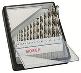 Bosch Professional 13 pcs. HSS-G Metal Drill Bit Set (for metal, Ø 1,5-6,5 mm, Robust Line, Accessory Drill Driver)