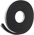 Frost King R734H Sponge Rubber Foam Tape 3/4" W X 7/16" H X 10' L, Black