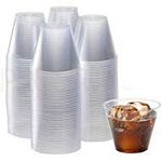 200 Clear Plastic Cups - 9 Ounce | Hard Disposable Cups | Plastic Wine Cups | Plastic Cocktail Glasses | Plastic Drinking Cups | Plastic Party Punch Cups | Bulk Party Cups | Wedding Tumblers