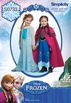 Simplicity Creative Patterns S0733 Disney's Frozen Pattern Costume for Children, A(3-4-5-6-7-8)