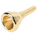 Trombone Mouthpiece, Alto Trombone Mouthpiece Alto Trombone Copper Mouthpiece Alto Mouth Piece Copper Instrument Accessory Replacement Part Gift for Trombone Players Adult Child Student (Gold)