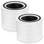 Core 200S H13 True HEPA Replacement Filter for LEVOIT Core 200S Smart WiFi Air Puri-fier, 3-in-1 True HEPA Activated Carbon Pre-Filter, Core 200S-RF, 2 Pack