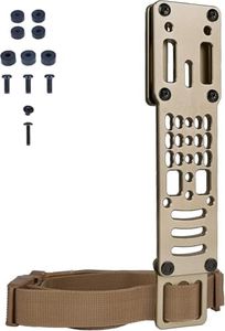 SIVIGEAR Drop Leg Strap Holster for QLS, Aluminum Alloy Modular Holster Adapter with Thigh Strap, Tactical Police Gear for Airsoft and Outdoor Enthusiasts