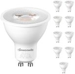 DEWENWILS 10-Pack GU10 LED Bulb Dimmable, 3000K Warm White GU10 Bulb Replacement for Track Lighting, 500LM, 7W(50W Equivalent) LED Light Bulb for Kitchen, Range Hood, Living Room, Bedroom, UL Listed