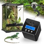 RUNWUSHENG Reptile Mister System, Reptile Humidifier for Terrariums, auto Mister with 2 Spray Nozzles for Reptiles，Snakes,Frogs,Plants