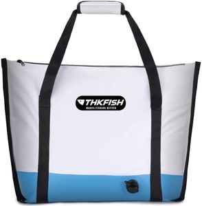 THKFISH Fish Cooler Bag Kill Bag Insulated Fish Bag for Caught Fish, 40x16x6.5in Waterproof Fish Cooler Bag (BLUE-25x17.5x10)