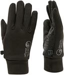NORTH RIDGE Women's Insulated Grip Gloves, Ladies Winter Gloves, Outdoors, Travelling, Walking, Trekking, Hiking and Camping Clothing, Black, M