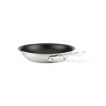 All-Clad BD55108NSR2 D5 Brushed 18/10 Stainless Steel 5-Ply Bonded Dishwasher Safe Nonstick Fry Pan Saute Pan Cookware, 8-Inch, Silver