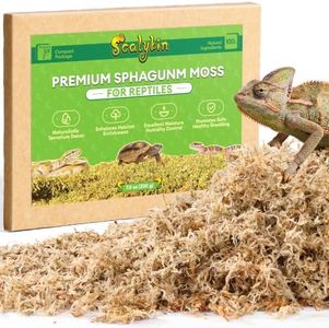 SCALYKIN Sphagnum Moss for Reptiles & Plants, 7 OZ Terrarium Moss Bedding