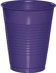 Creative Converting 28115081 Touch of Color Premium Plastic Cups, 16oz, Purple, 20ct