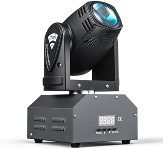 RGBW (4 in 1) Moving Head Stage Light with DMX512 Rotating Stage Effect Lamp for DJ Disco Club Party Dance Wedding Bar Theater Pub Christmas Lights
