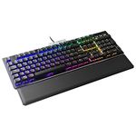 EVGA Z15 Rgb Gaming Keyboard, Rgb Backlit Led, Hot Swappable Mechanical Kailh Speed Sliver Switches (Linear)