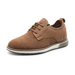 Bruno Marc Boy's School Shoes, Kids' Casual Dress Oxford, Walking Shoes, Comfort Uniform Formal Sneaker Shoes,Size 13 Little Kid,Brown,SBOX2403K