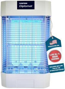 Flowtron Indoor Bug Zapper | Electric Fly & Insect Killer with 120W UV Light, Pheromone Lure Attractant, Shock Kill Grid & Reflector Panels | 2000 Sq Ft for Kitchen, Restaurant & Barn, UL Certified