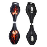SWIPE KART Aluminium Wave Board Skate Board With Carry Bag | Led Flash Colorful Lights In Wheels |(Variation Color Design) For Outdoor For Kids |Skates For Kids