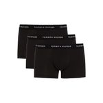 Tommy Hilfiger Men Boxer Short Trunks Underwear Pack of 3, Black (Black/Black/Black), M