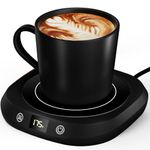 Coffee Mug Warmer - Coffee Cup Warmer for Desk Auto Shut Off, Smart Electric Candle Warmer Beverage Warmer for Coffee, Tea, Water, Milk and Coco, 5 Temperature Settings