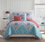 VCNY Home WIN-5QT-QUEN-IN-MU Windsor 5 Piece Quilt Set, Queen, Multicolor