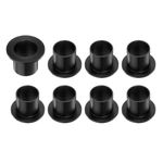 HARFINGTON 8pcs Flanged Sleeve Bearings Plastic Bushings 25mm Bore x 28mm OD x 30mm Length Black POM Bushings