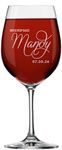 The Wedding Party Store, Personalized Bridesmaids Wedding Party Wine Glasses - Custom Etched and Engraved