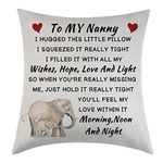 Tihnvk Nanny Throw Pillow Cover Gift Grandma Gifts Pillowcase For Nanny Cushion Cover Grandmother Cushion Case Birthday Grandma Gifts From Granddaughter Grandson