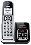 Panasonic Expandable Cordless Phone System, Bluetooth Pairing for Wireless Headphones and Hearing Aids, Smart Call Block, Bilingual Talking Caller ID, 1 Handset - KXTGD890S (Silver)