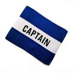 Fitness Health Football Band Soccer Captain's Armband Design Captain Band for Adult and Youth, 5 Colours Available for Multiple Sports, Elastic Arm Band for Captain (Blue - Kids)