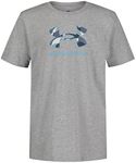 Under Armour Boys' Outdoor Short Sleeve T-Shirt, Crewneck, Mod Forms Gray, 4