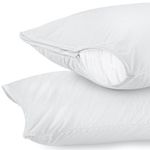 Utopia Bedding Waterproof Pillow Protectors with Zipper King Size (2 Pack), Terry Pillow Covers, Bed Bug and Dust Mite Proof