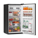 COMFEE' RCD93BL2(E) Under Counter Fridge, 93L Small Fridge with Cooler Box, Interior Light, Removable Glass Shelf, Reversible Door Hinge, Adjustable Legs, Standard Refrigerator White