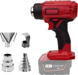 Cordless Heat Gun for Milwaukee 20V 400W Hot Air Gun, Portable Heat Gun up to 932°F (500°C) with 4 nozzles, for DIY Crafts, PVC Shrinking