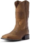 Ariat Mens Sport Patriot II Western Boot Distressed Tan 10