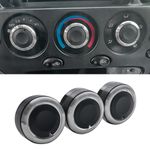 JDMCAR AC Heater Blower Fan Control Switch Knob Compatible with 2000-2006 Toyota Tundra, Replaces 55905-0C010 559050C010 Air Conditioning Climate Control Knob Button - (A Set of 3 Knobs)