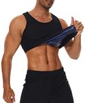 LAZAWG Sauna Sweat Vest for Men T Shirt Heat Trapping Tank Tops Waist Trainer Body Shaper Slimming Weight Loss Workout Suit