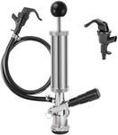 Hilangsan 4" Keg Tap Kit Keg Pump Taps for Beer Keg Tap Pump D System Keg Party Pump for US Sankey Keg Beer Taps for Kegs Tapper No Block No Leak Picnic Pump with Beer Line Faucet Hose Clamps